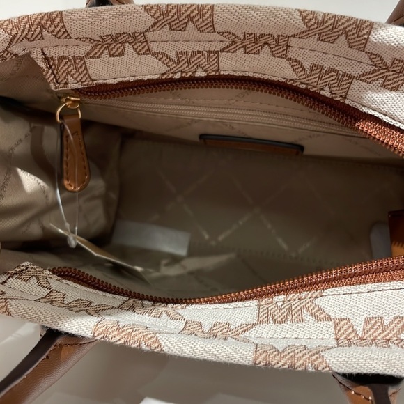 Michael Kors Mirella Small Logo Jacquard Crossbody Bag - Picture 7 of 10